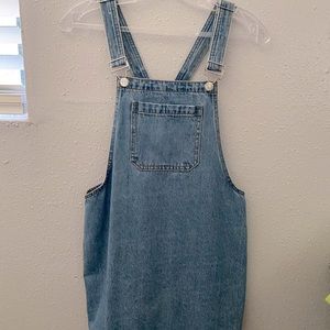 Forever 21 denim overall dress